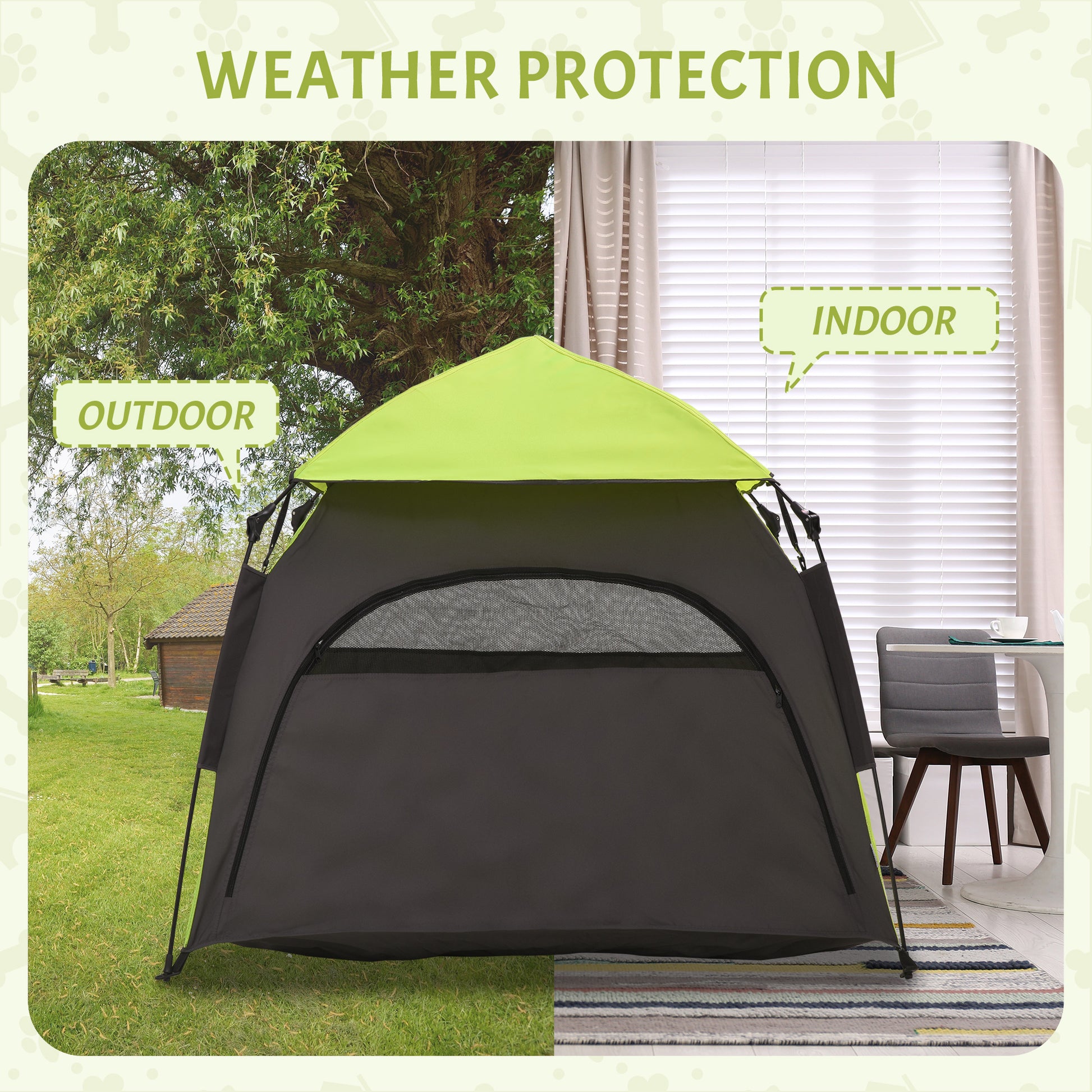 pet camping tent Pawhut Pop Up Dog Tent For Extra Large And Large Dogs, Portable Pet Ca