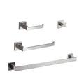 4 Piece Bathroom Hardware Set brushed nickel-stainless steel