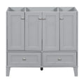 36'' Bathroom Vanity without Countertop,Solid Wood 2-grey-4+-5+-adjustable