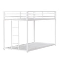 Same As B083P160613 Adam Twin Over Twin Metal Bunk, White Twin Box Spring Not Required White Metal Bedroom Bed Frame Metal Metal