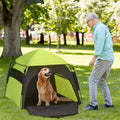 Pawhut Pop Up Dog Tent For Extra Large And Large Dogs, Portable Pet Camping Tent With Carrying Bag For Beach, Backyard, Home, Green Green Fabric