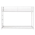 Same As B083P160613 Adam Twin Over Twin Metal Bunk, White Twin Box Spring Not Required White Metal Bedroom Bed Frame Metal Metal