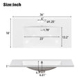 36'' Bathroom Vanity with Resin Sink Combo,Solid Wood 2-grey-4+-5+-adjustable