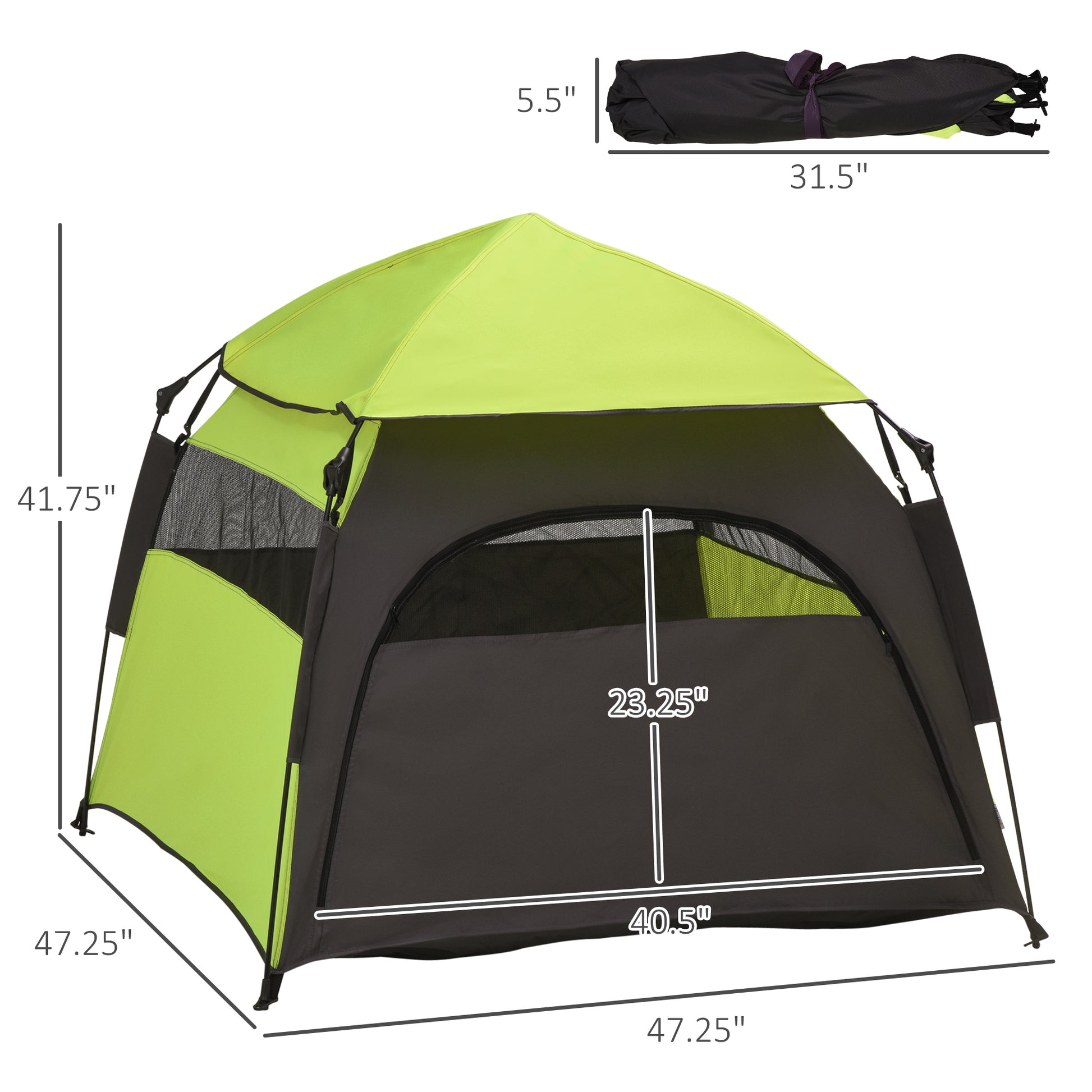 pet outdoor tent Pawhut Pop Up Dog Tent For Extra Large And Large Dogs, Portable Pet Ca