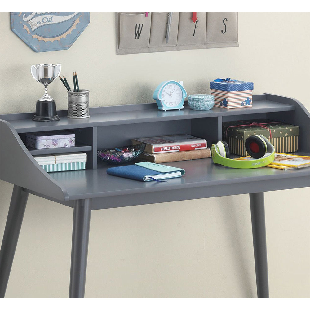 4 compartment Writing Desk in Grey