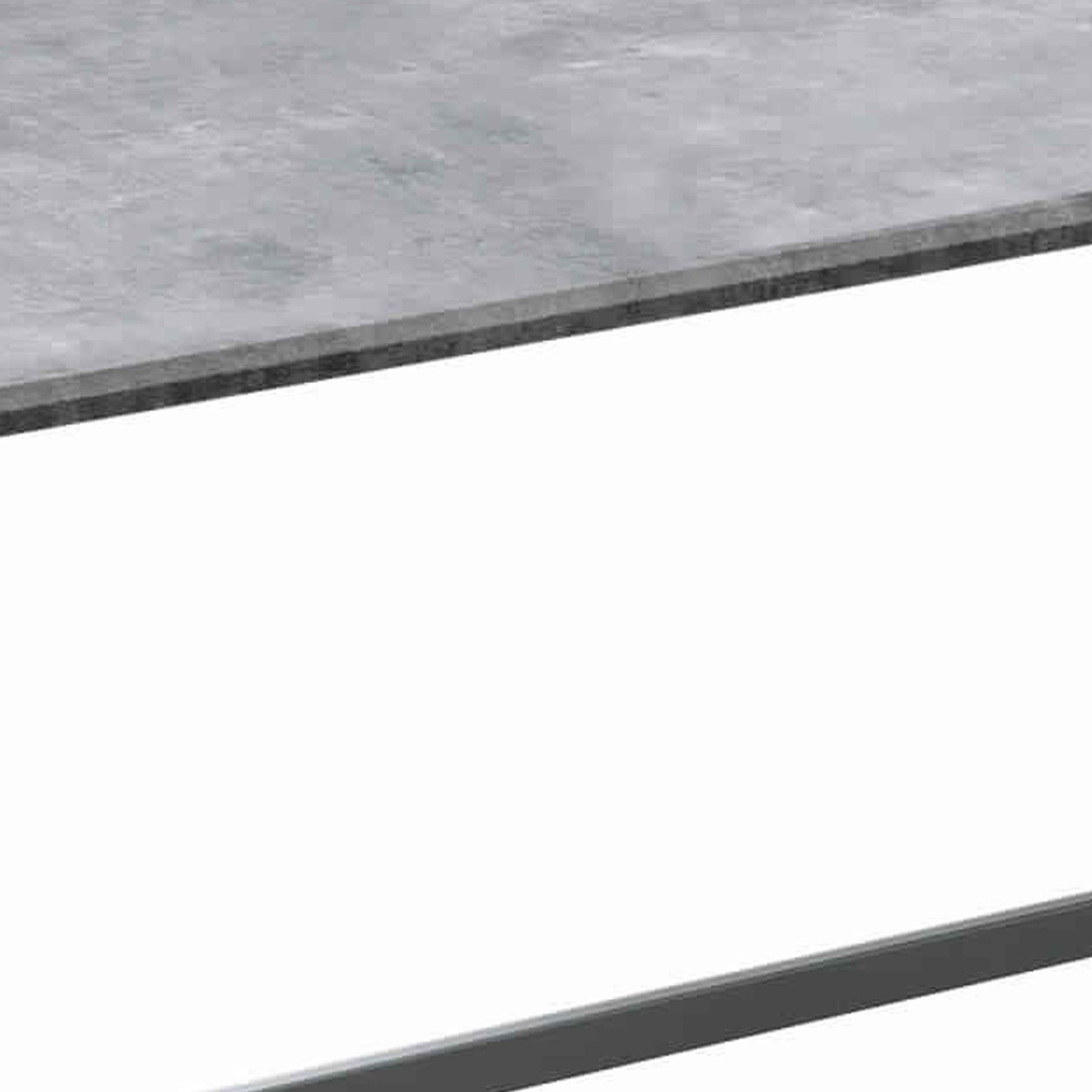 3 Piece Faux Concrete Top Occasional Table Set, Gray And Silver Gray Silver Concrete