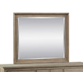 Hideaway Mirror, No Assembly Required, Orchard Grey Finish Greige Transitional Wood