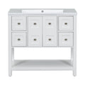 36'' Bathroom Vanity with Undermount Sink,Free 4+-white-2-2-adjustable