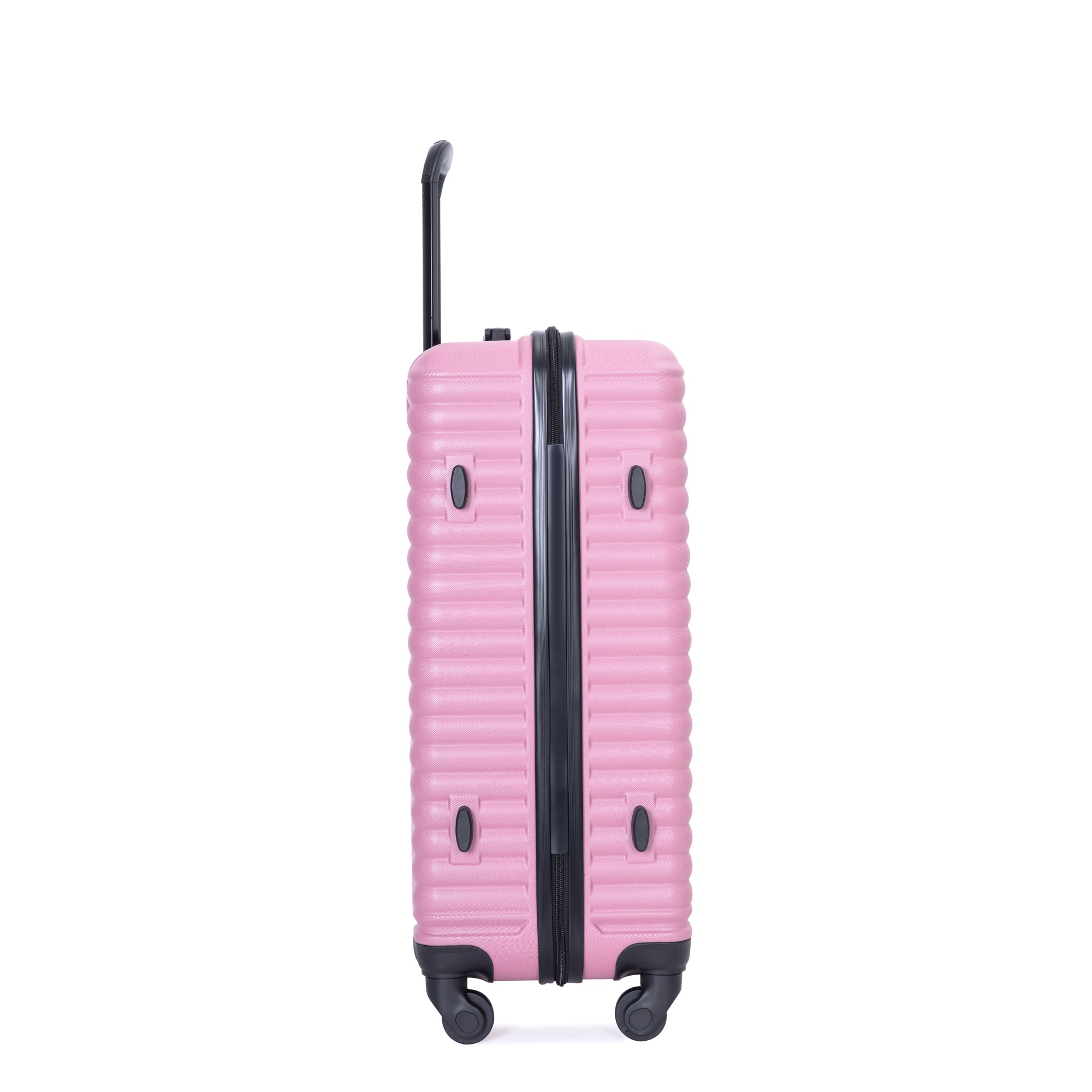 3 Piece Luggage Sets Abs Lightweight Suitcase With Two Hooks, Spinner