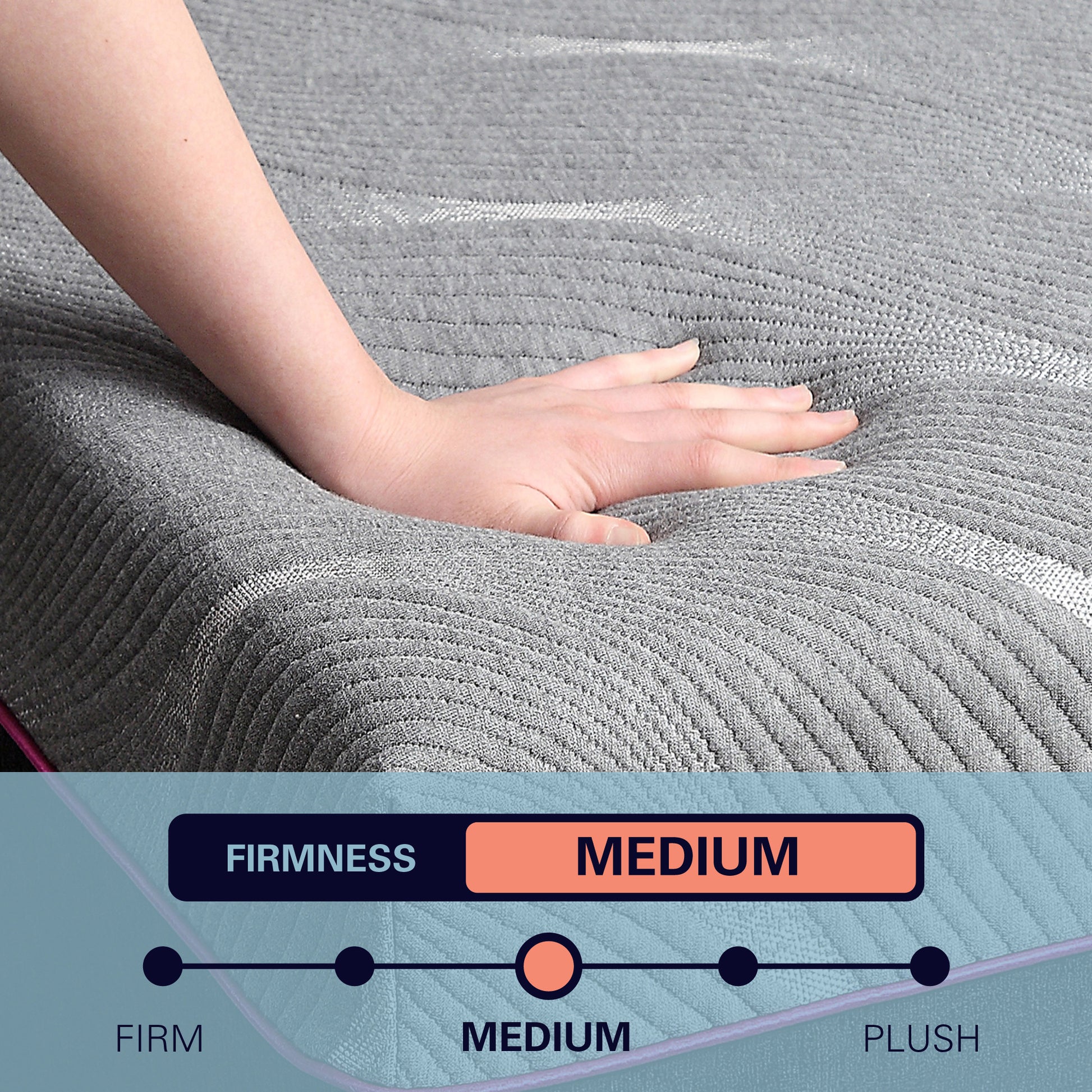 11 Inch Reflex Head Cooling Gelcare Memory Foam Adult Mattress, King Size Grey Bedroom Foam