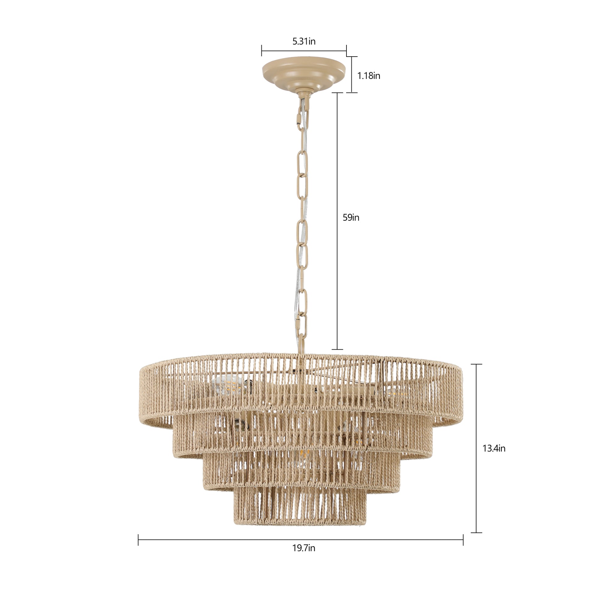 Same As W1340P155976 L1019 4 Bohemian Style Woven Pendant Light 19.7 Inch Rattan Ligh Large Rattan Pendant Light With 4 Tier Rattan Chandelier Wood Wood Farmhouse Iron