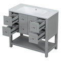 36'' Bathroom Vanity with Undermount Sink,Free 4+-grey-2-2-adjustable