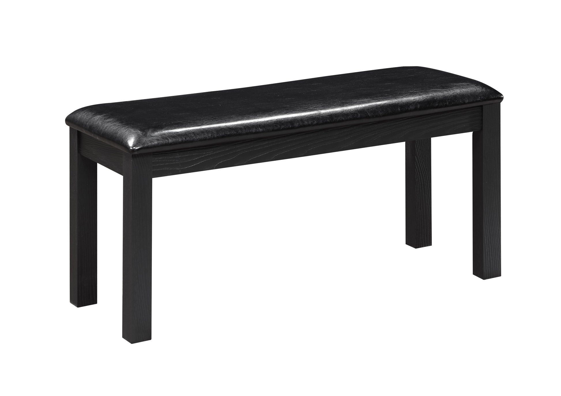 Wooden Dining Rectangular Table With Bench, Kitchen Table With Bench For Small Space, 6 Person Dining Table, Black Black Seats 6 Dining Room Rectangular 4 Leg Rectangular Dining Table With Chair And Bench Solid Wood Mdf