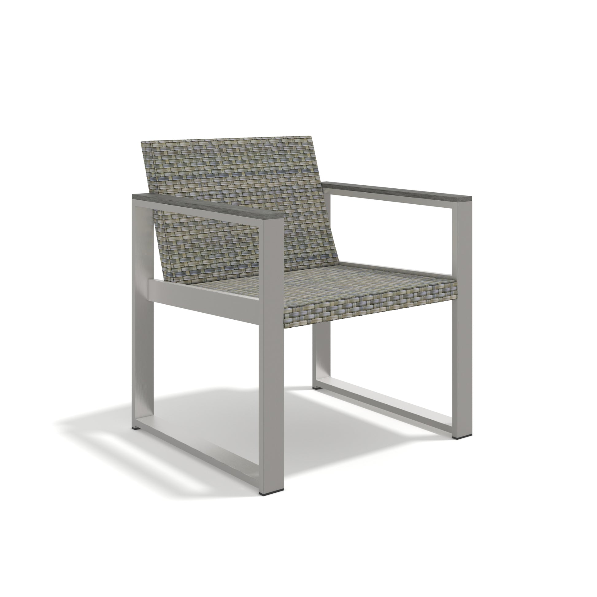 Aluminum And Rattan Modern 4 Piece Sofa Seating Group For Patio Garden Outdoor Yes Complete Patio Set Gray Silver Mildew Resistant Frame Fade Resistant Cushion Garden & Outdoor Modern Complete Patio Sets Aluminium Aluminium