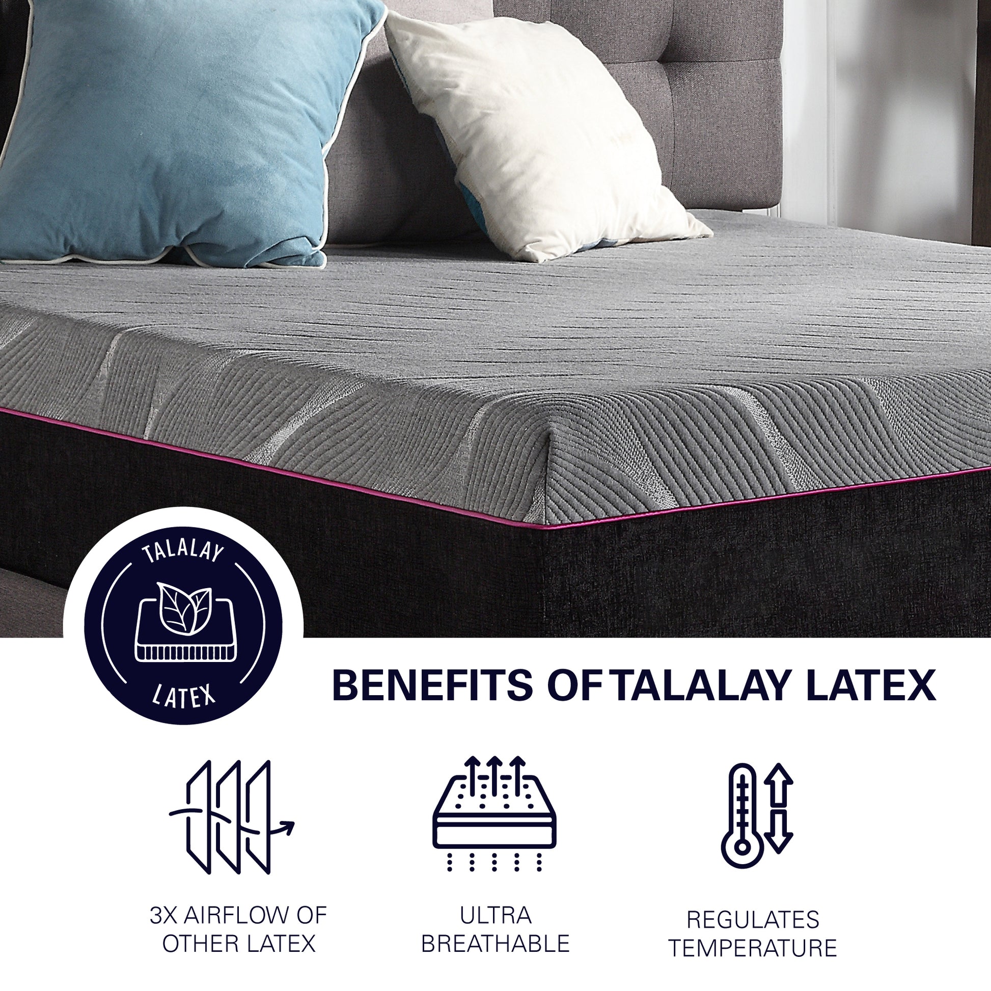 11 Inch Recooling Fast Responding Latex Foam Adult Mattress, Full Size Grey Bedroom Foam Full