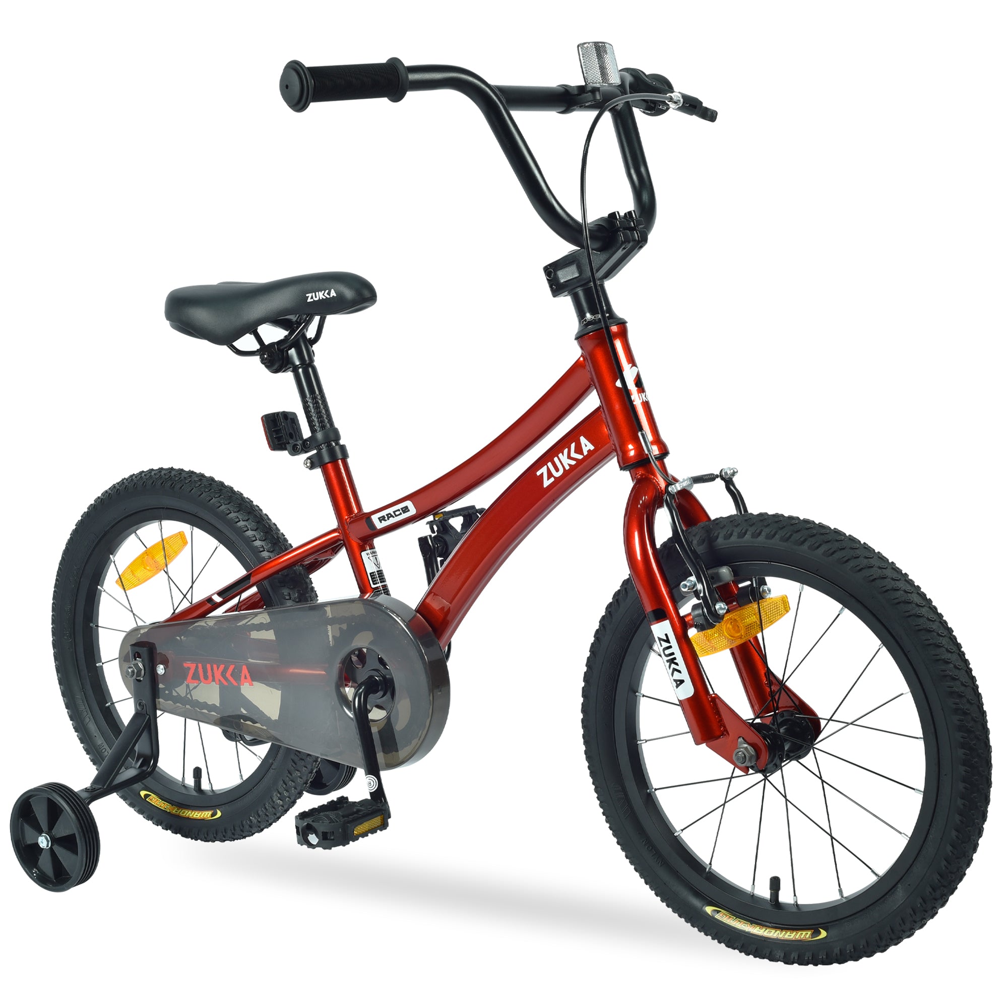 ジュニアサイクル　RED Kids Bike,16 Inch Kids' Bicycle With Training Wheels For Boys Age 4 7