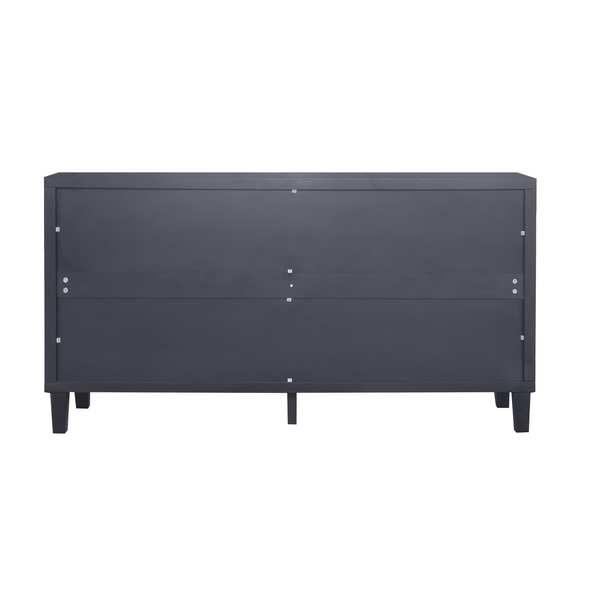 Accent Cabinet 4 Door Wooden Cabinet Sideboard Buffet Server Cabinet Storage Cabinet, For Living Room, Entryway, Hallway, Office, Kitchen And Dining Room, Matte Black Matte Matte Black Solid Wood Mdf