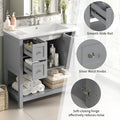 36'' Bathroom Vanity with Undermount Sink,Free 4+-grey-2-2-adjustable