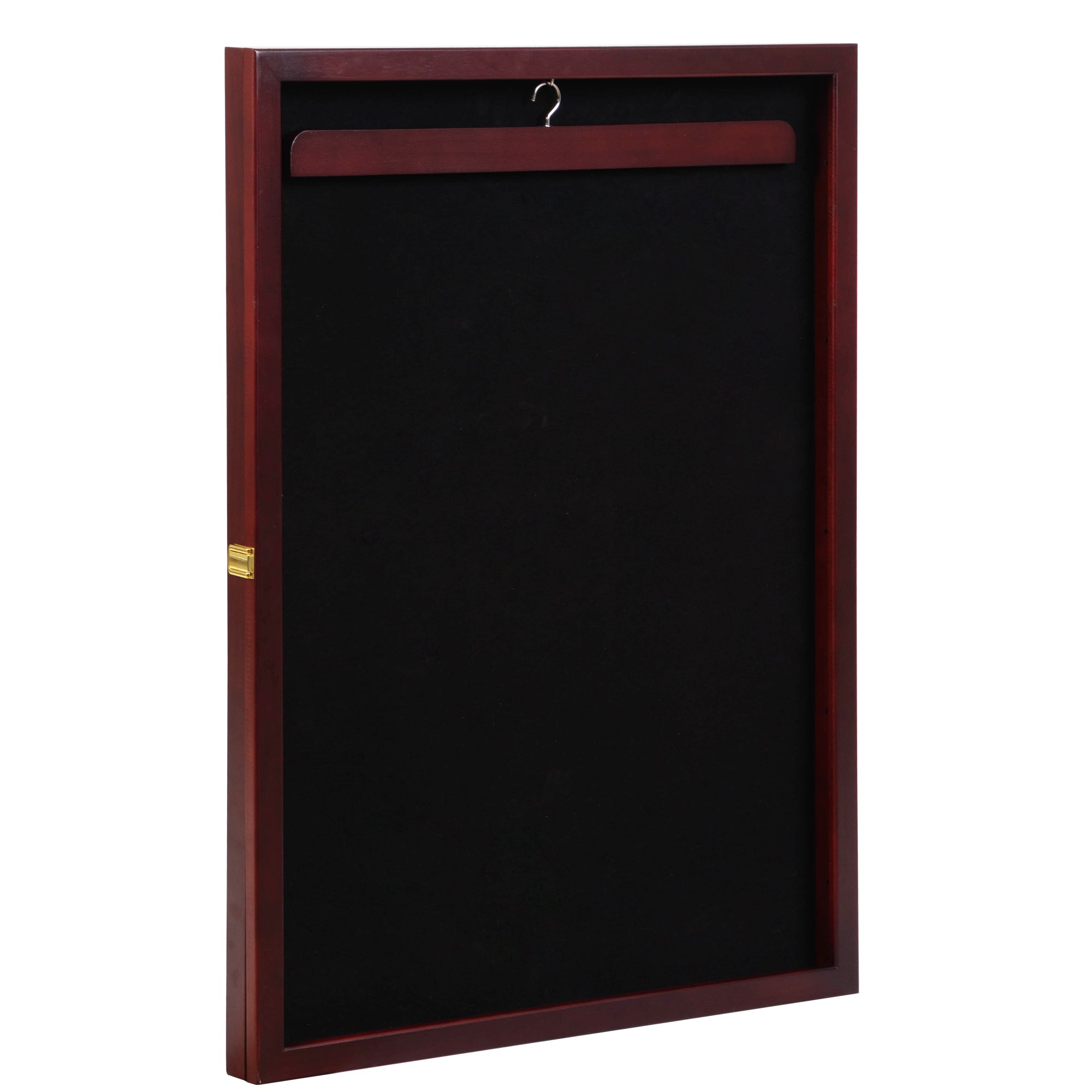 Jersey Frame Display Case with Lengthened Hanger for brown-pine