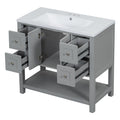 36'' Bathroom Vanity with Undermount Sink,Free 4+-grey-2-2-adjustable