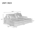 90'' Square Arm Sofa With Removable Back Cushions And 2 Pillows, Couch For Living Room, Office, Apartment Beige Polyester Primary Living Space Pillow Back American Design Polyester