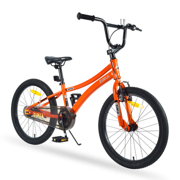 Kids Bike,20 Inch Kids' Bicycle For Boys Age 7 10 Years,Multiple Colors Cycling Orange Garden & Outdoor Steel