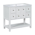 36'' Bathroom Vanity with Undermount Sink,Free 4+-white-2-2-adjustable