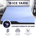 12 Inch Refresh Hybrid Cooling Fast Responding Latex Foam And Coil Adult Mattress, Queen Size Blue Bedroom Foam Spring Queen