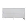 Accent Cabinet 4 Door Wooden Cabinet Sideboard Buffet Server Cabinet Storage Cabinet, For Living Room, Entryway, Hallway, Office, Kitchen And Dining Room, White Wash White Washed Solid Wood Mdf