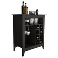 Mojito Bar Cabinet, One Open Drawer, One Open Shelf, Black Black Particle Board Particle Board