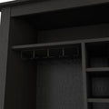 Mojito Bar Cabinet, One Open Drawer, One Open Shelf, Black Black Particle Board Particle Board