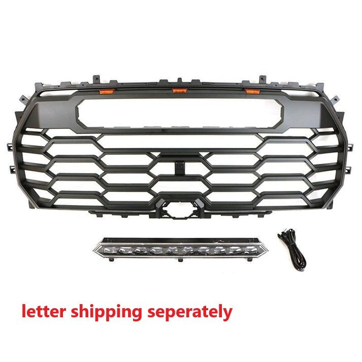 Grill For 2022 2023 2024 Toyota Tundra Trd Pro Grill matt black-abs-abs