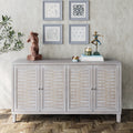 Accent Cabinet 4 Door Wooden Cabinet Sideboard Buffet Server Cabinet Storage Cabinet, For Living Room, Entryway, Hallway, Office, Kitchen And Dining Room, Natural Wood Wash Natural Wood Wash Shabby Chic Solid Wood Mdf