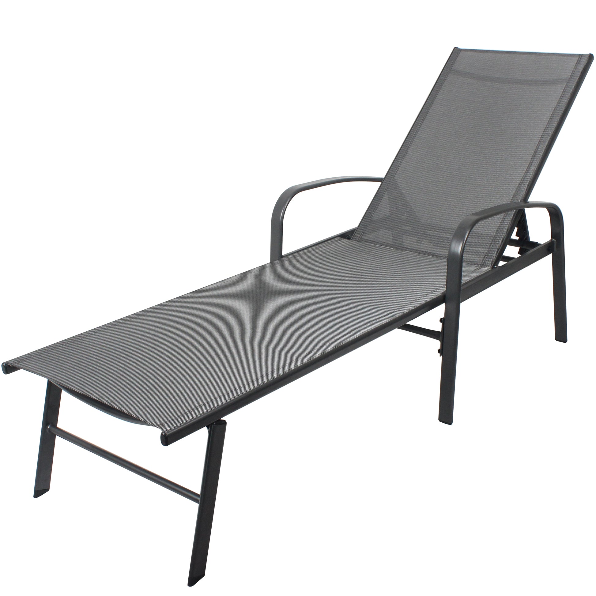 Outdoor Patio Swimming Pool Lounge Gray Color With Pillow Yes Gray Weather Resistant Frame Garden & Outdoor Foam Steel