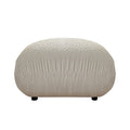 Mid Century Modern Couch 3 Seater Sofa With Ottoman Upholstered Footrest Stool Ottoman Foot Stool For Living Room, Bedroom, Beige Beige Boucle
