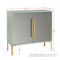 Curry 2 Door Accent Chest Mint Wood