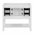 36'' Bathroom Vanity without Top Sink, White Cabinet 4+-white-2-1-soft close