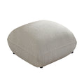 Mid Century Modern Couch 3 Seater Sofa With Ottoman Upholstered Footrest Stool Ottoman Foot Stool For Living Room, Bedroom, Beige Beige Boucle
