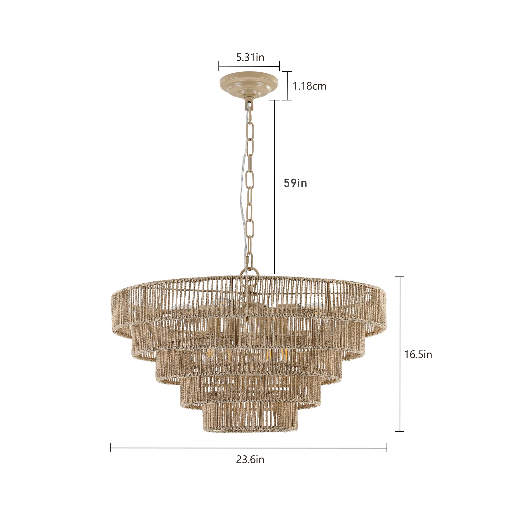 Same As W1340P155977 L1019 5 Bohemian Style Woven Pendant Light 23.6 Inch Rattan Ligh Large Rattan Pendant Light With 5 Tier Rattan Chandelier Wood Wood Farmhouse Iron