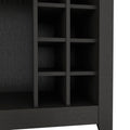 Mojito Bar Cabinet, One Open Drawer, One Open Shelf, Black Black Particle Board Particle Board