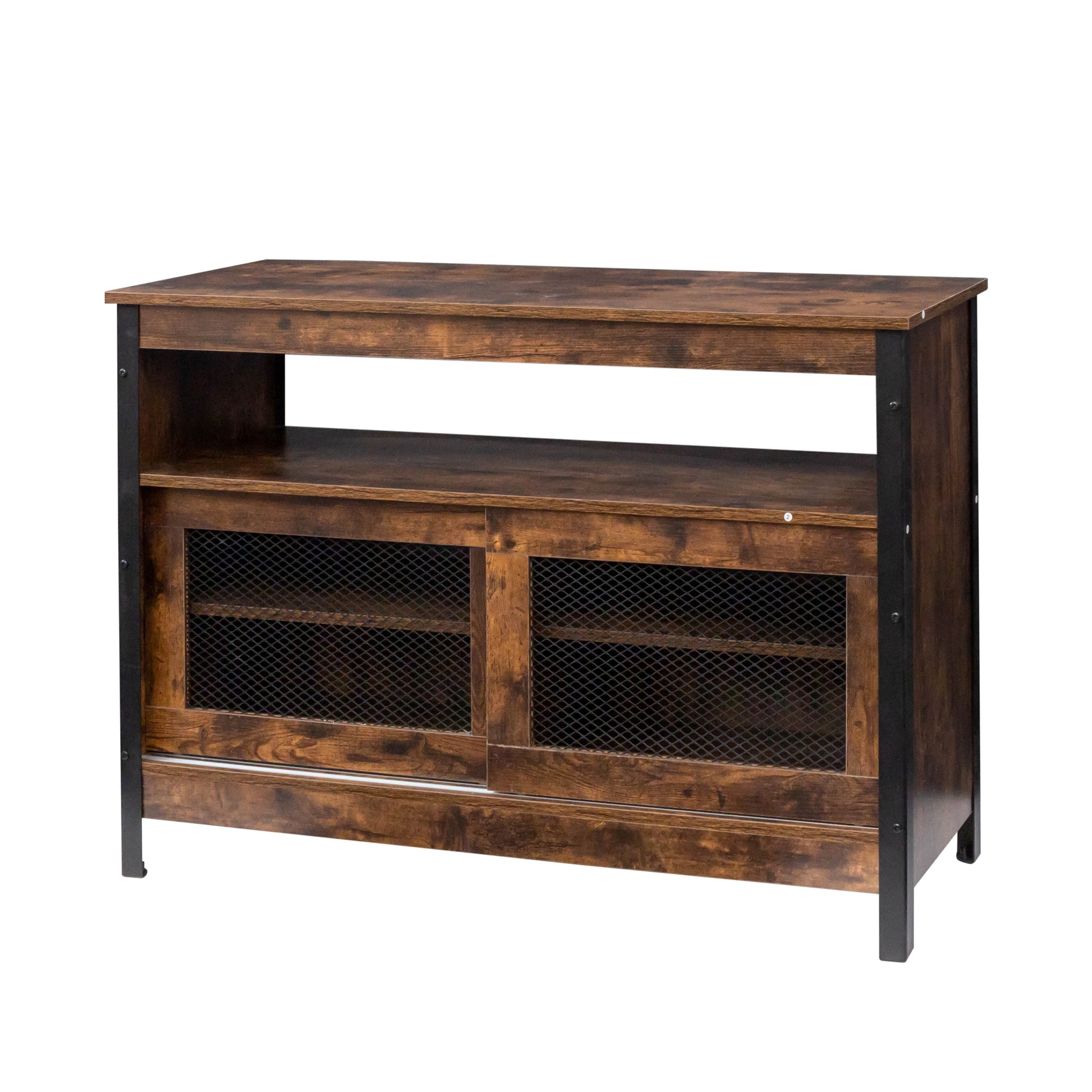 Led Buffet Sideboard, Farmhouse Storage Cabinet