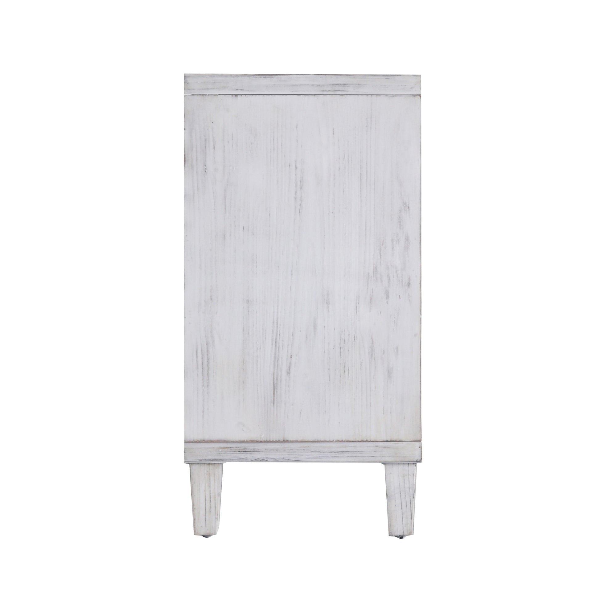 Accent Cabinet 4 Door Wooden Cabinet Sideboard Buffet Server Cabinet Storage Cabinet, For Living Room, Entryway, Hallway, Office, Kitchen And Dining Room, White Wash White Washed Solid Wood Mdf