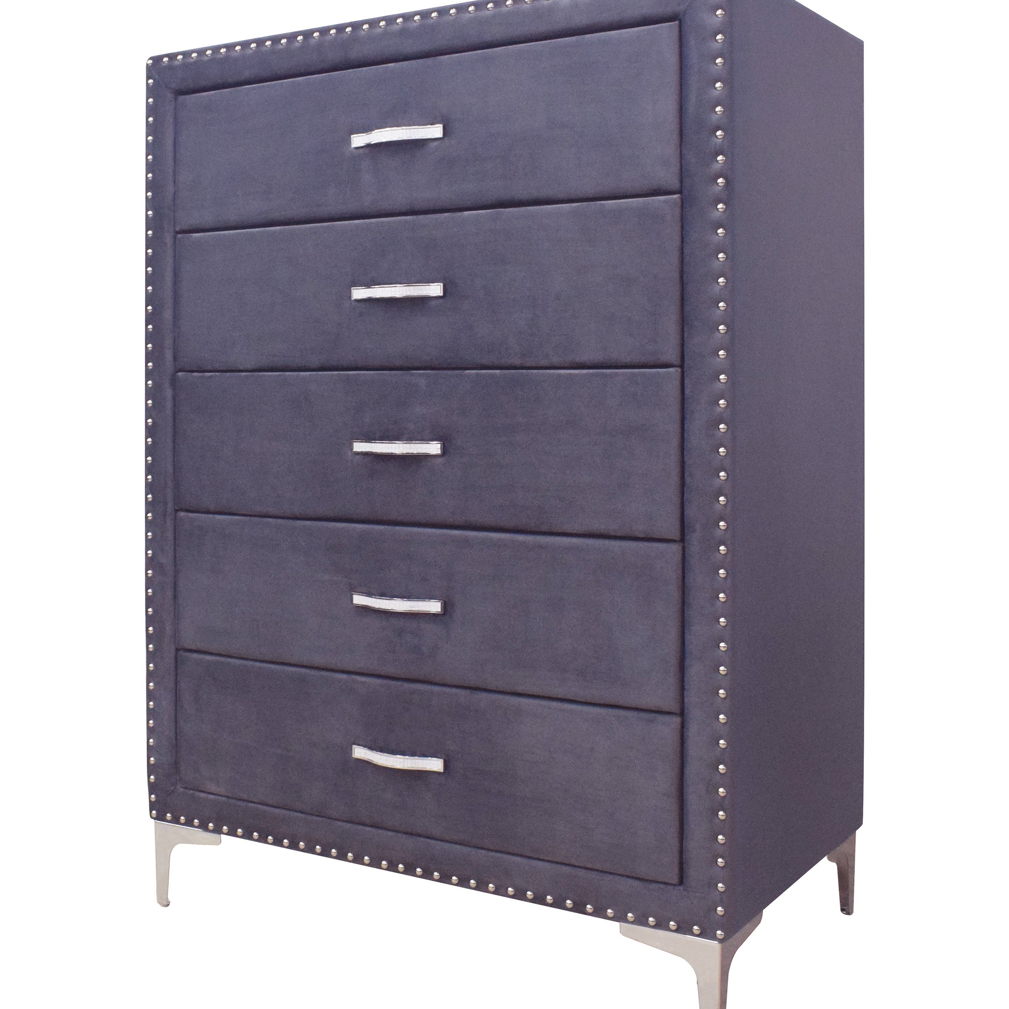 Lucinda Chest Dark Gray Dark Gray Fabric