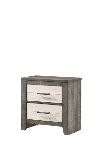 Rhett Nightstand White White Wood