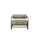 Living Room Iron Sofa Chair, Lazy Individual Chair, Balcony Leisure Chair Color: Brown Light Brown Corduroy