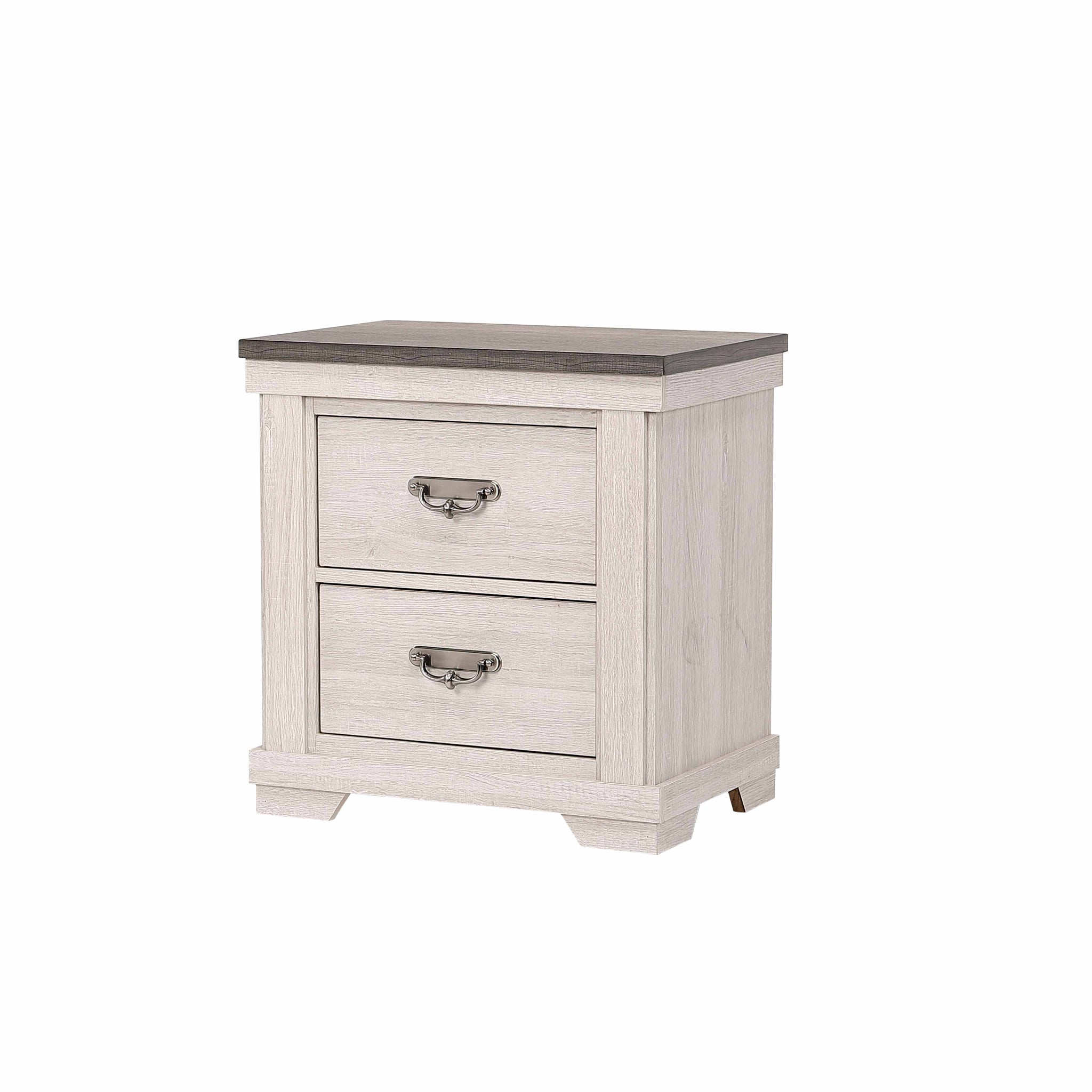 Leighton Nightstand White White Wood