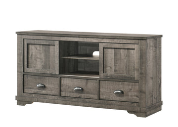 Coralee Tv Stand Dark Brown Dark Brown Wood