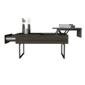Toronto Lift Top Coffee Table, One Drawer, Two Legs, Carbon Espresso Onyx Multicolor Particle Board Particle Board