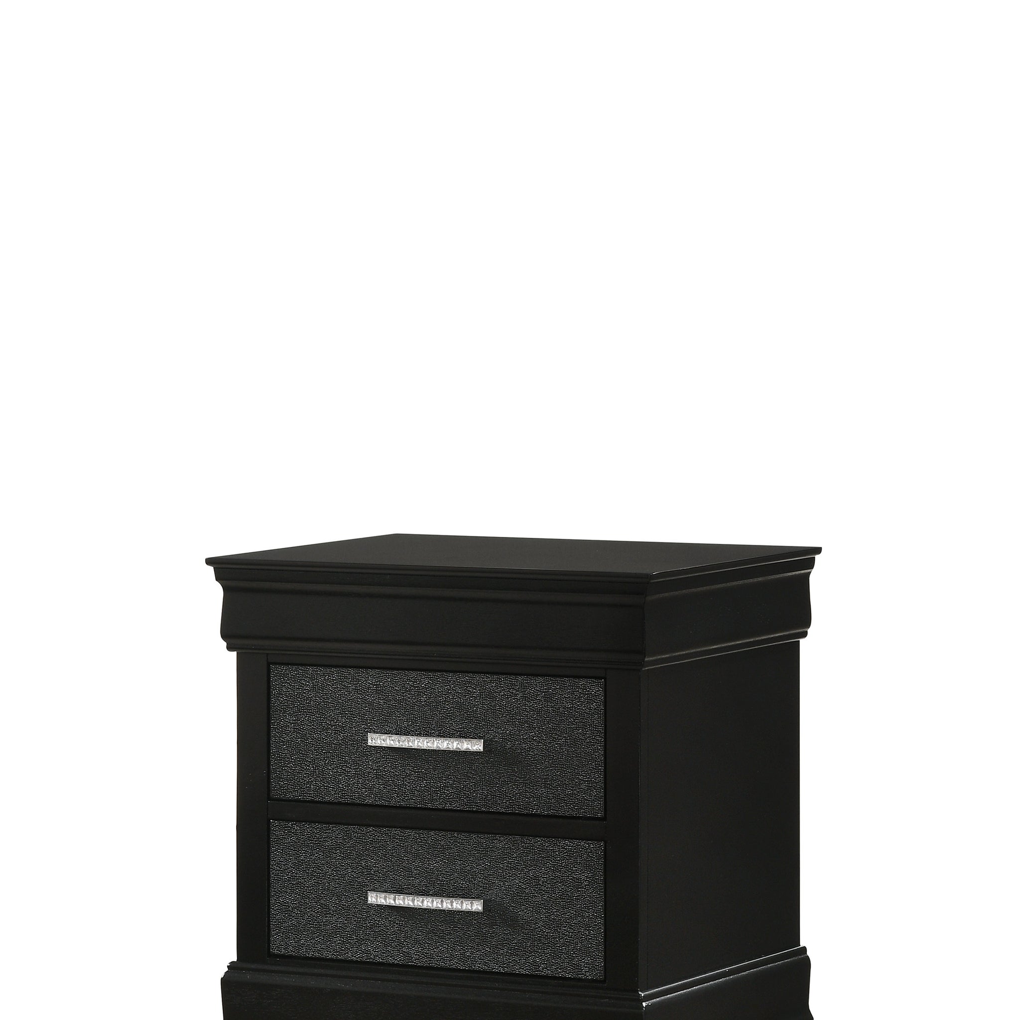 Amalia Nightstand Black Black Wood