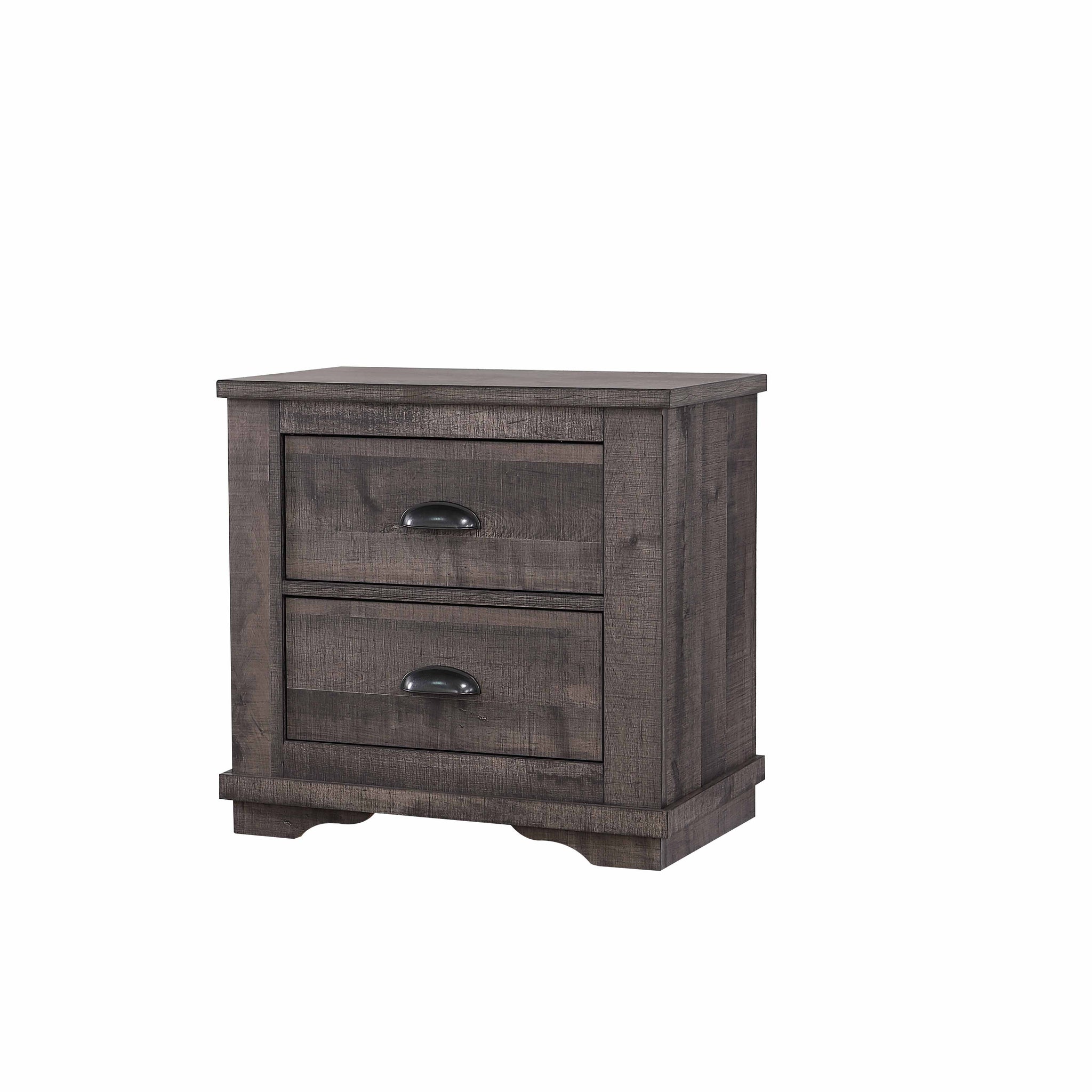 Coralee Nightstand Dark Brown Dark Brown Wood